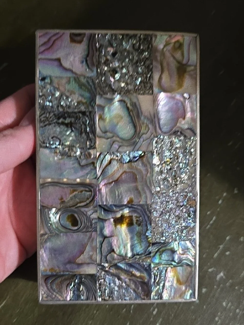 Vintage Abalone Shell Jewelry Holder